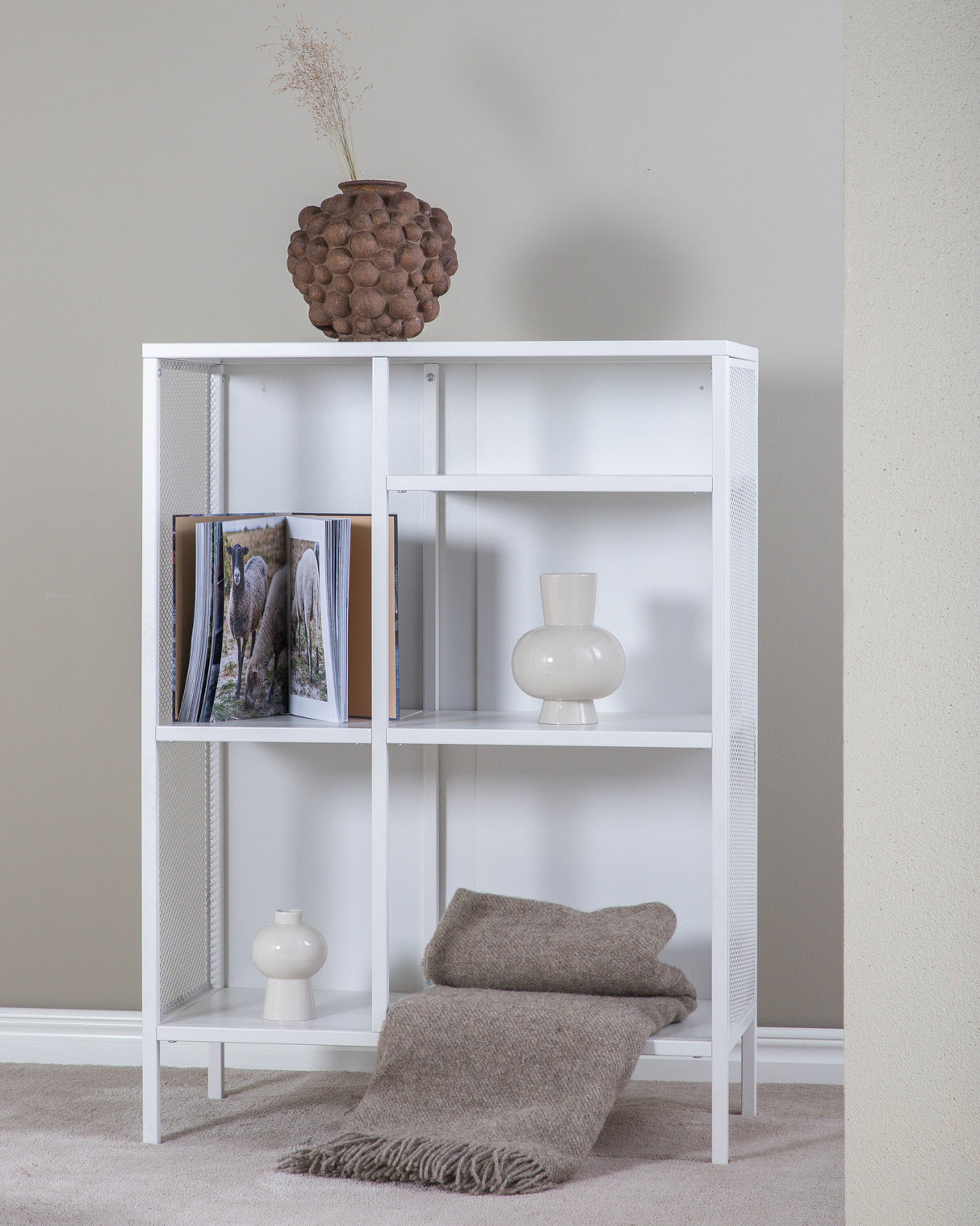 Misha Regal - weiß/Stahl - Regale - ALVAHOME