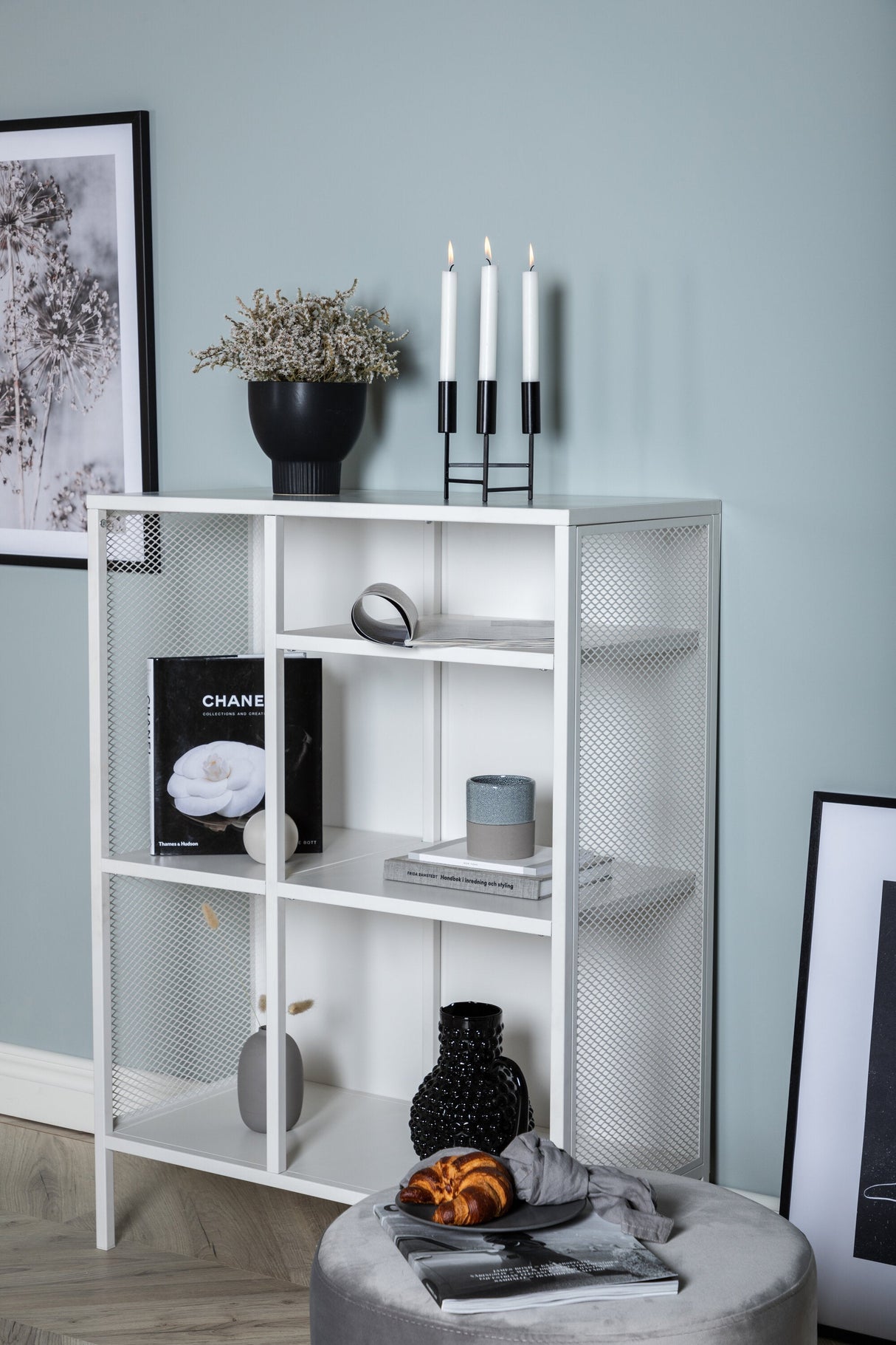 Misha Regal - weiß/Stahl - Regale - ALVAHOME