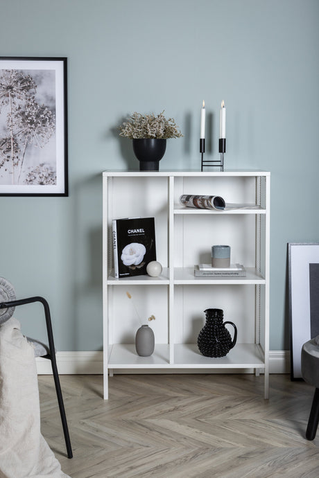 Misha Regal - weiß/Stahl - Regale - ALVAHOME