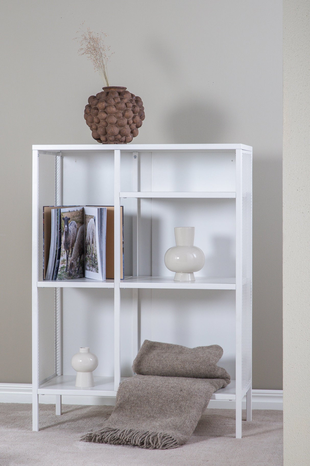 Misha Regal - weiß/Stahl - Regale - ALVAHOME