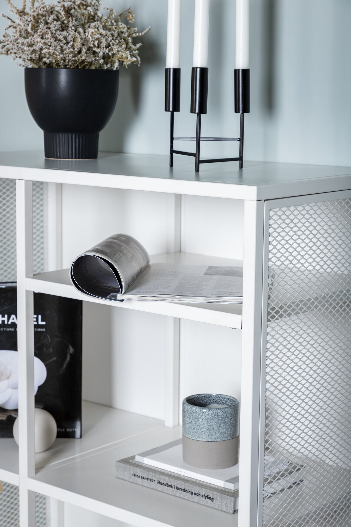 Misha Regal - weiß/Stahl - Regale - ALVAHOME