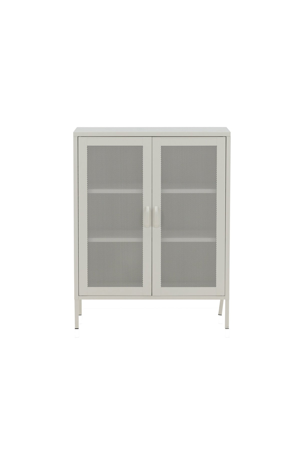 Misha Schrank - weiß/Stahl - Schränke - ALVAHOME