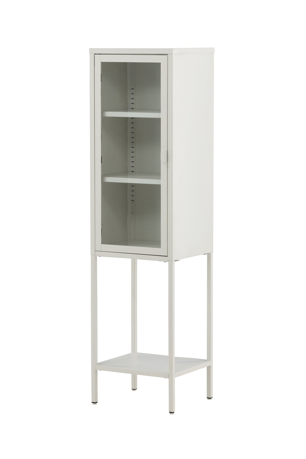 Misha Schrank - weiß/Stahl - Schränke - ALVAHOME