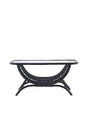 Moana Outdoor - Couchtisch - schwarz/Rattan - Outdoor - Couchtische - ALVAHOME