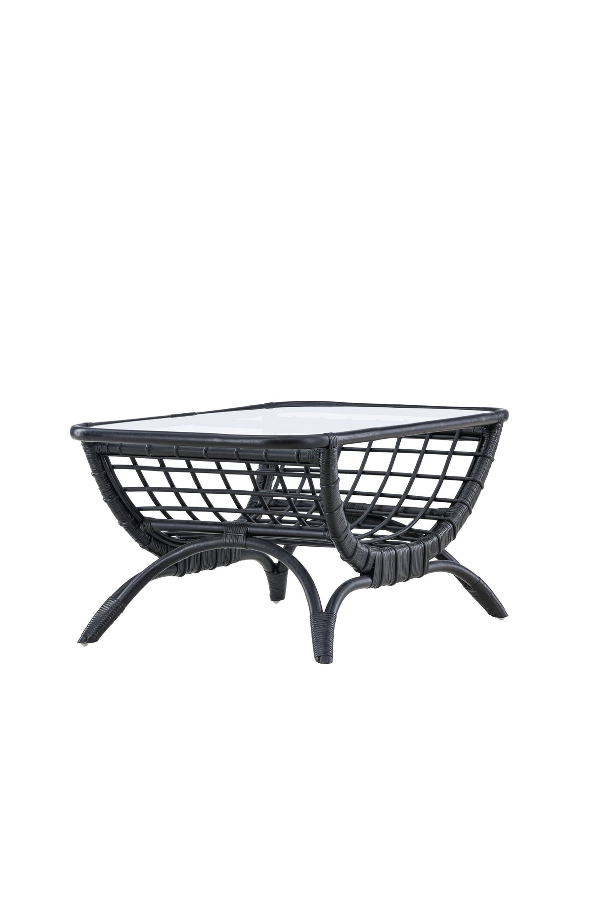 Moana Outdoor - Couchtisch - schwarz/Rattan - Outdoor - Couchtische - ALVAHOME