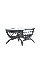 Moana Outdoor - Couchtisch - schwarz/Rattan - Outdoor - Couchtische - ALVAHOME