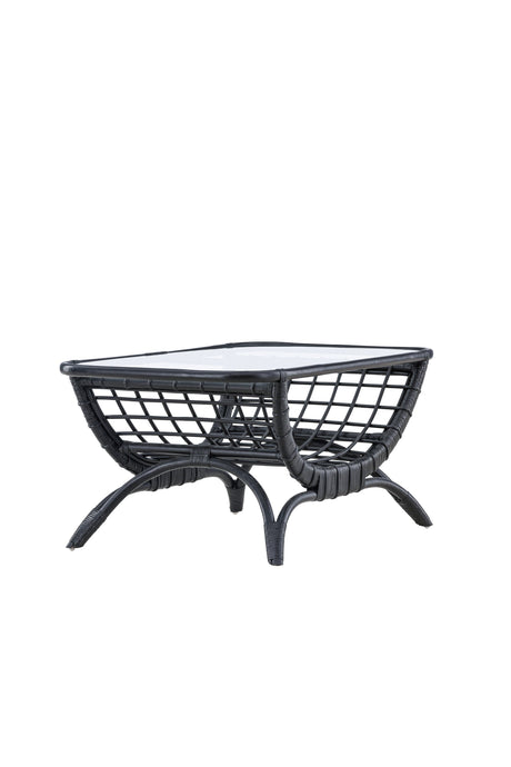 Moana Outdoor - Couchtisch - schwarz/Rattan - Outdoor - Couchtische - ALVAHOME