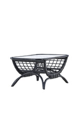Moana Outdoor - Couchtisch - schwarz/Rattan - Outdoor - Couchtische - ALVAHOME