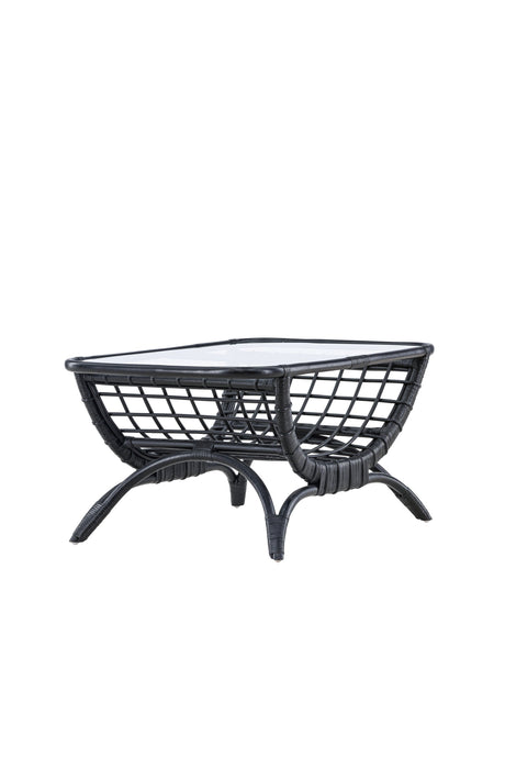 Moana Outdoor - Couchtisch - schwarz/Rattan - Outdoor - Couchtische - ALVAHOME