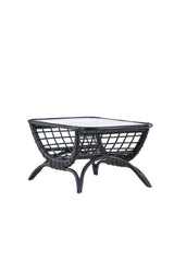 Moana Outdoor - Couchtisch - schwarz/Rattan - Outdoor - Couchtische - ALVAHOME