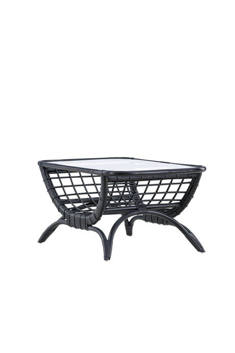 Moana Outdoor - Couchtisch - schwarz/Rattan - Outdoor - Couchtische - ALVAHOME
