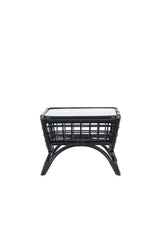 Moana Outdoor - Couchtisch - schwarz/Rattan - Outdoor - Couchtische - ALVAHOME
