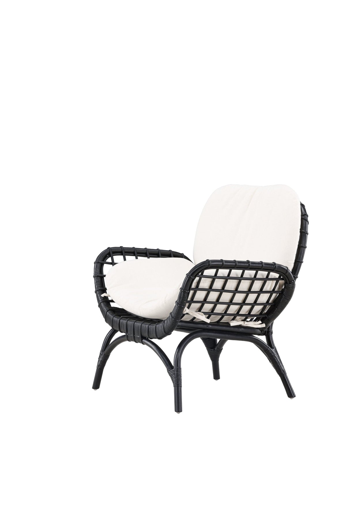 Moana Outdoor Lounge - Stuhl - schwarz/Rattan - Accent Chair - ALVAHOME