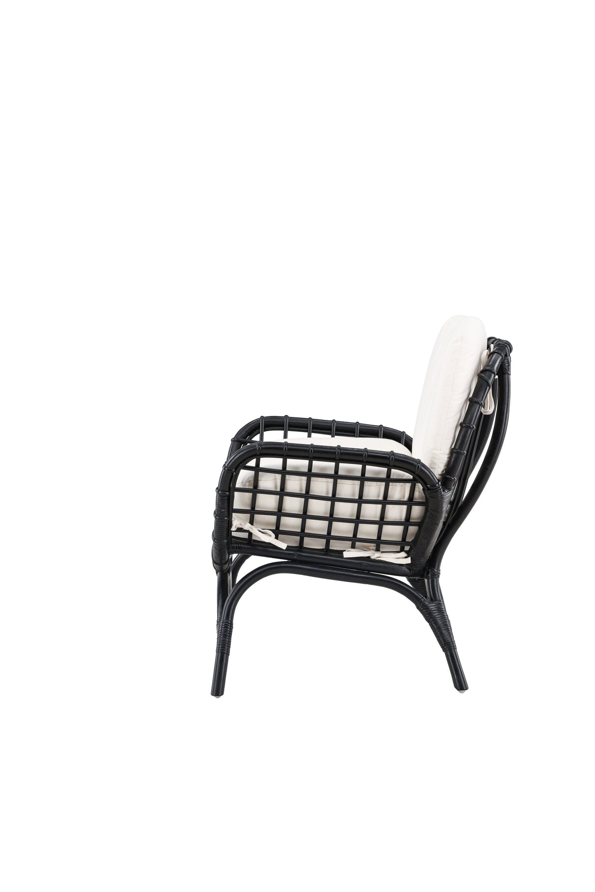 Moana Outdoor Lounge - Stuhl - schwarz/Rattan - Accent Chair - ALVAHOME