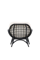 Moana Outdoor Lounge - Stuhl - schwarz/Rattan - Accent Chair - ALVAHOME