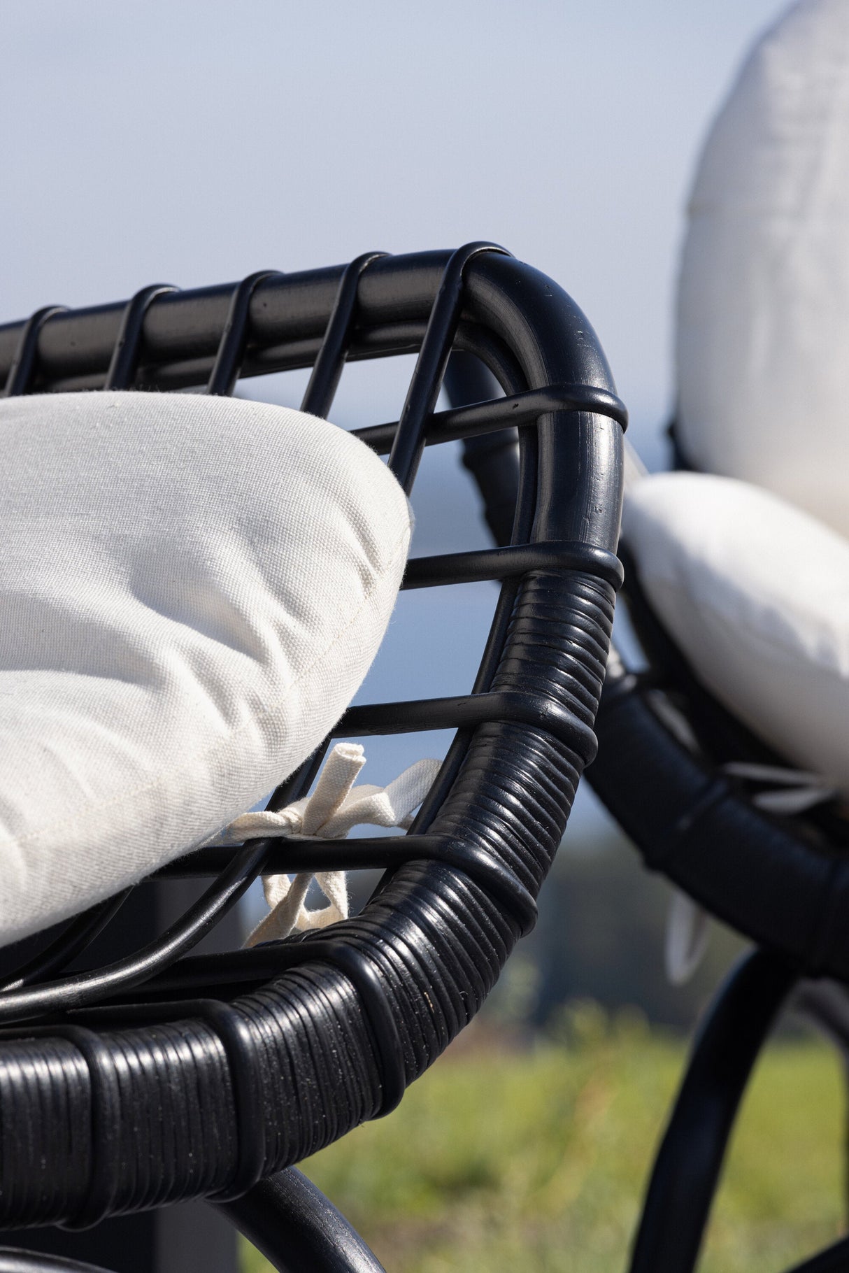 Moana Outdoor Lounge - Stuhl - schwarz/Rattan - Accent Chair - ALVAHOME
