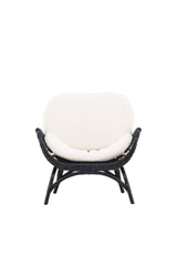 Moana Outdoor Lounge - Stuhl - schwarz/Rattan - Accent Chair - ALVAHOME