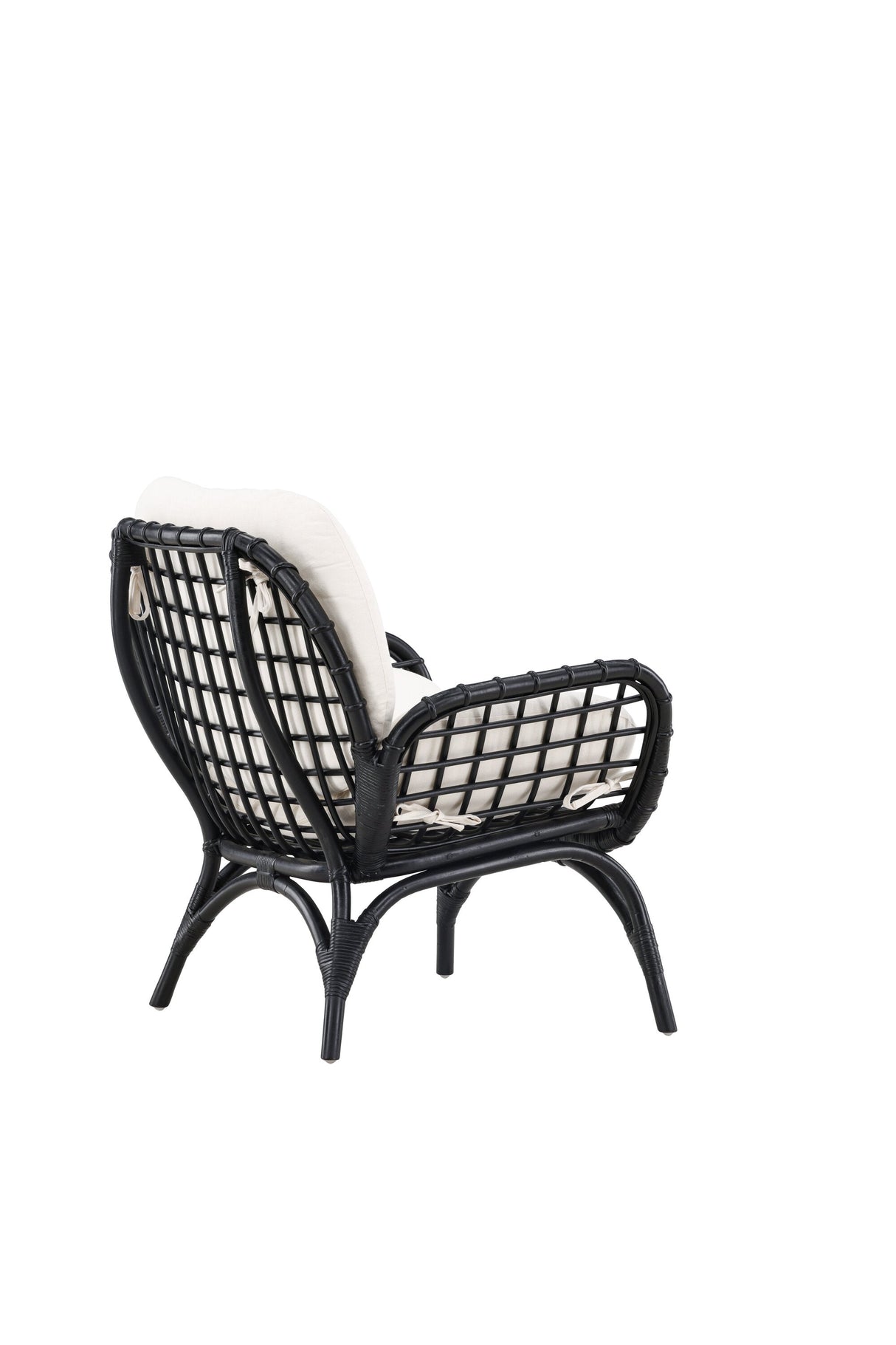 Moana Outdoor Lounge - Stuhl - schwarz/Rattan - Accent Chair - ALVAHOME