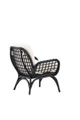 Moana Outdoor Lounge - Stuhl - schwarz/Rattan - Accent Chair - ALVAHOME