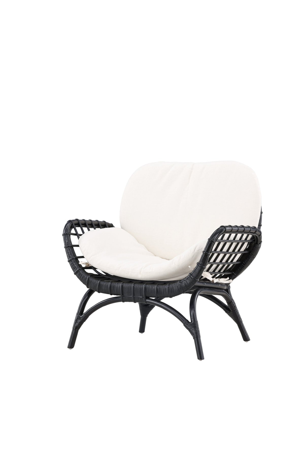 Moana Outdoor Lounge - Stuhl - schwarz/Rattan - Accent Chair - ALVAHOME