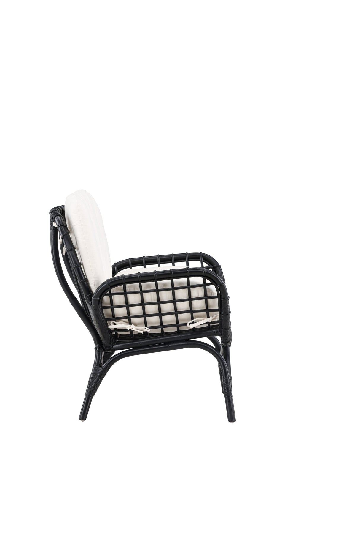 Moana Outdoor Lounge - Stuhl - schwarz/Rattan - Accent Chair - ALVAHOME