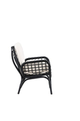 Moana Outdoor Lounge - Stuhl - schwarz/Rattan - Accent Chair - ALVAHOME
