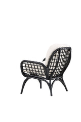 Moana Outdoor Lounge - Stuhl - schwarz/Rattan - Accent Chair - ALVAHOME