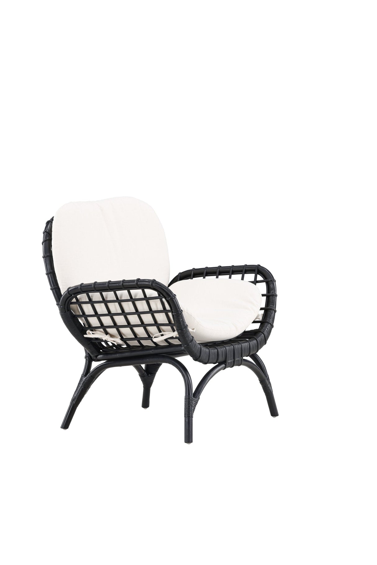 Moana Outdoor Lounge - Stuhl - schwarz/Rattan - Accent Chair - ALVAHOME