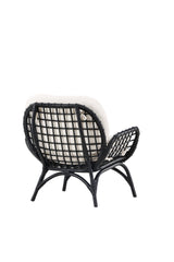 Moana Outdoor Lounge - Stuhl - schwarz/Rattan - Accent Chair - ALVAHOME