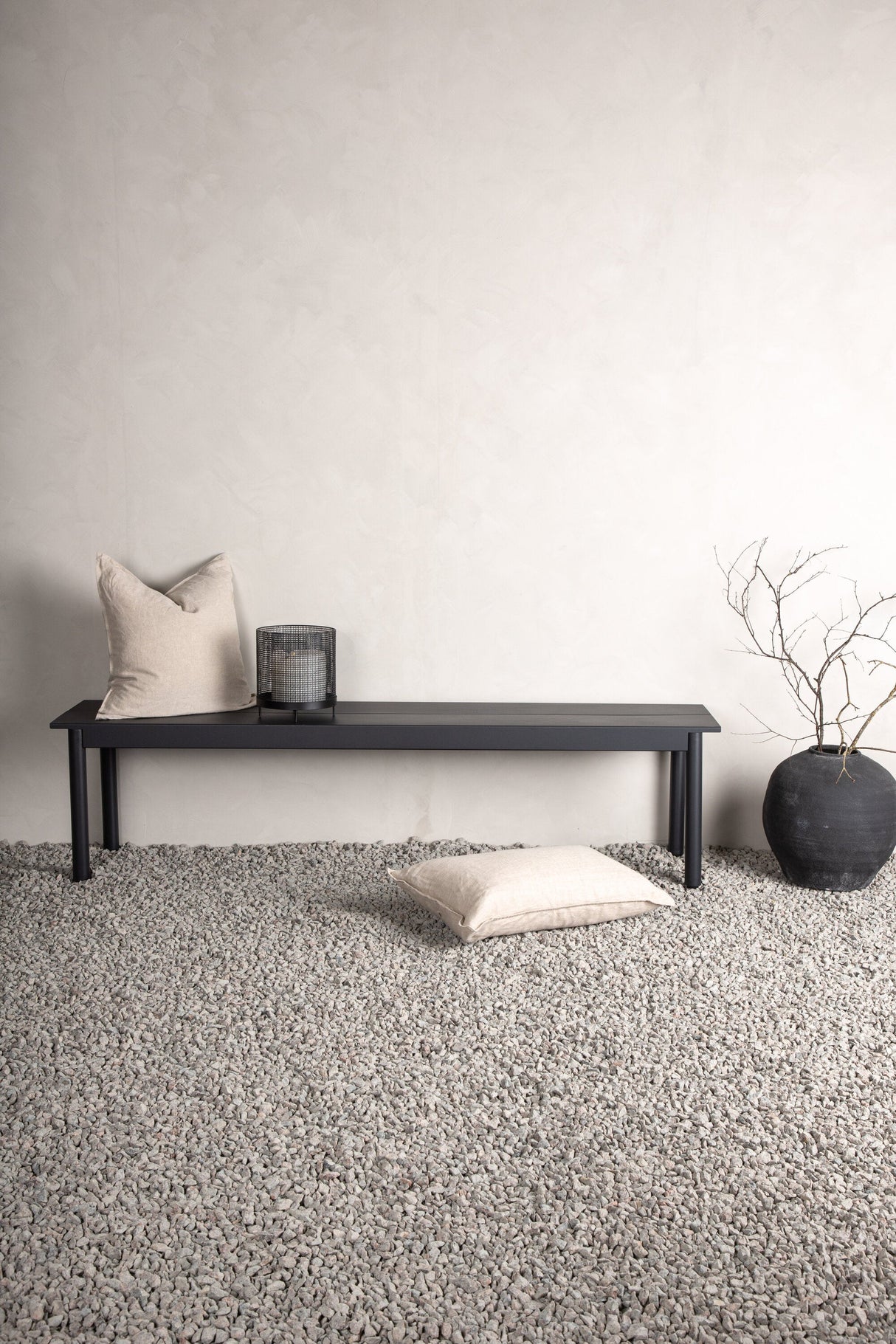 Modena Outdoor - Sitzbank - schwarz/Aluminum - Outdoor - Sitzbänke - ALVAHOME