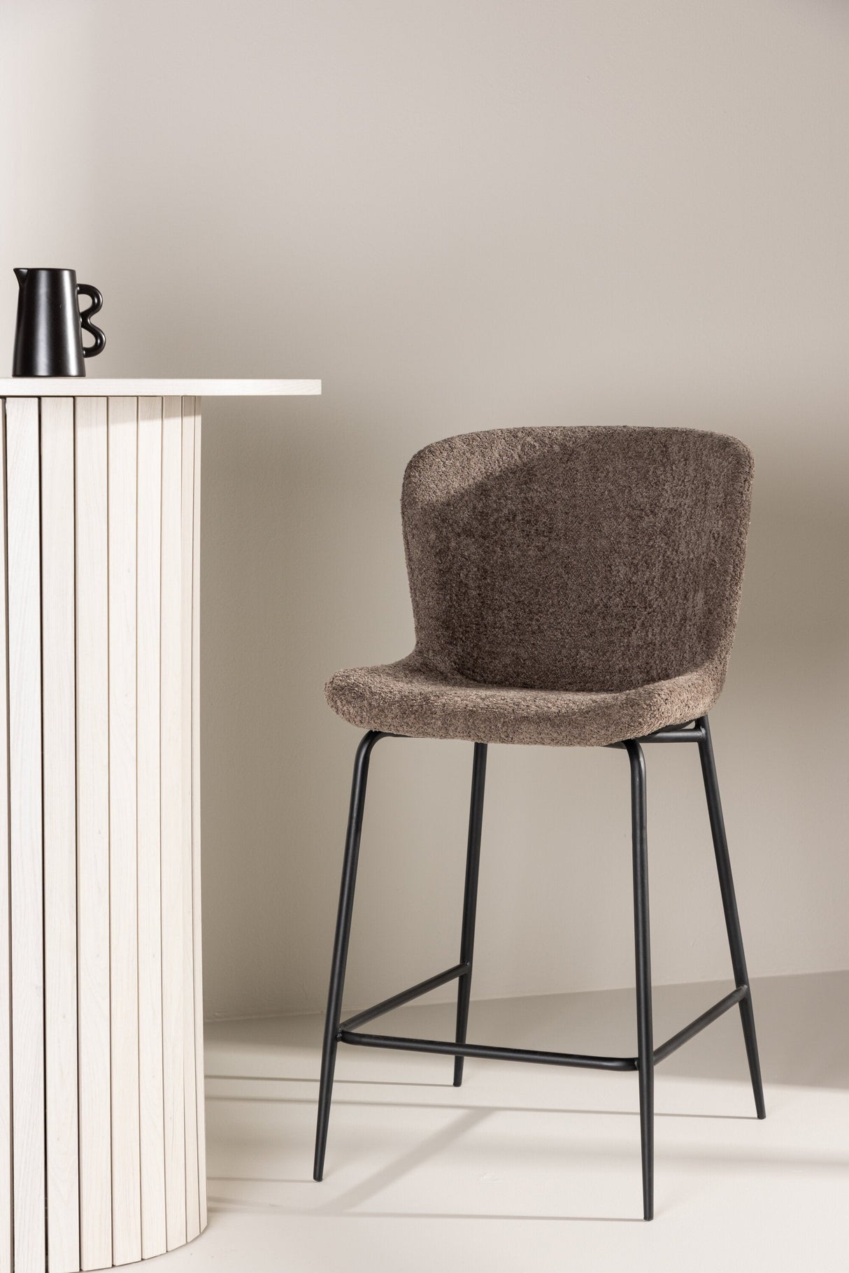 Modesto Barhocker - braun/Bouclé - Barhocker - ALVAHOME