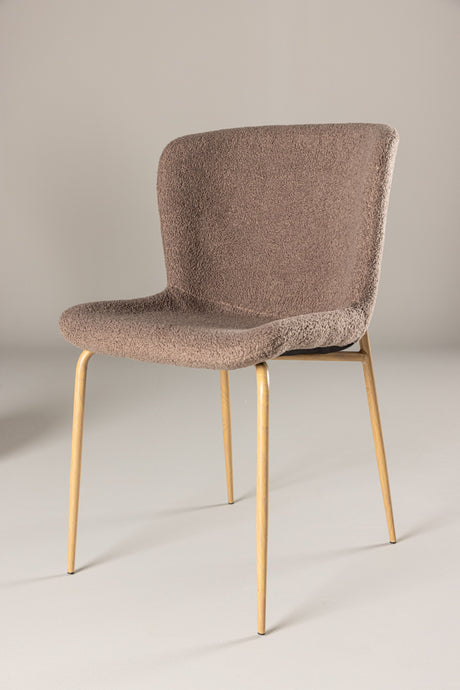 Modesto Esszimmerstuhl - braun/Polyester - Teddy - Essstühle - ALVAHOME