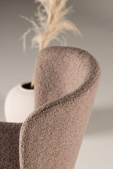 Modesto Esszimmerstuhl - braun/Polyester - Teddy - Essstühle - ALVAHOME