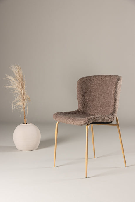 Modesto Esszimmerstuhl - braun/Polyester - Teddy - Essstühle - ALVAHOME
