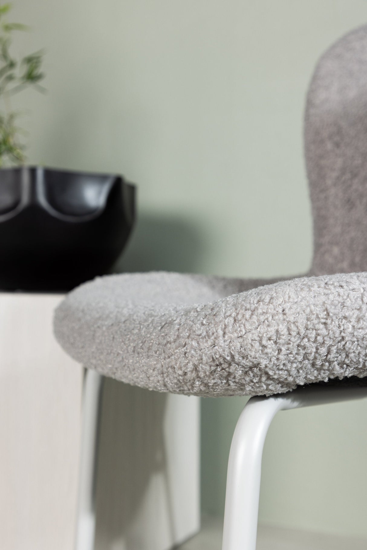 Modesto Esszimmerstuhl - grau/Bouclé - Essstühle - ALVAHOME