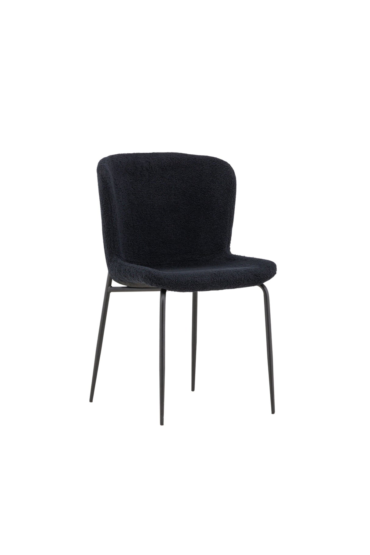 Modesto Esszimmerstuhl - schwarz/Polyester - Teddy - Essstühle - ALVAHOME