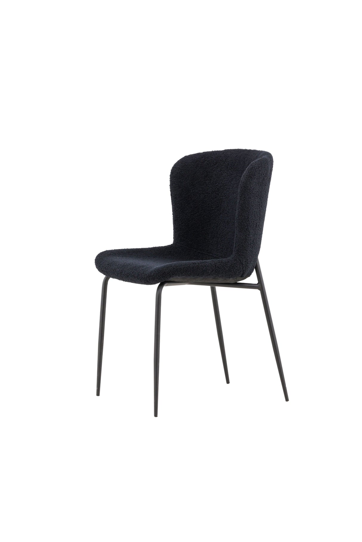 Modesto Esszimmerstuhl - schwarz/Polyester - Teddy - Essstühle - ALVAHOME
