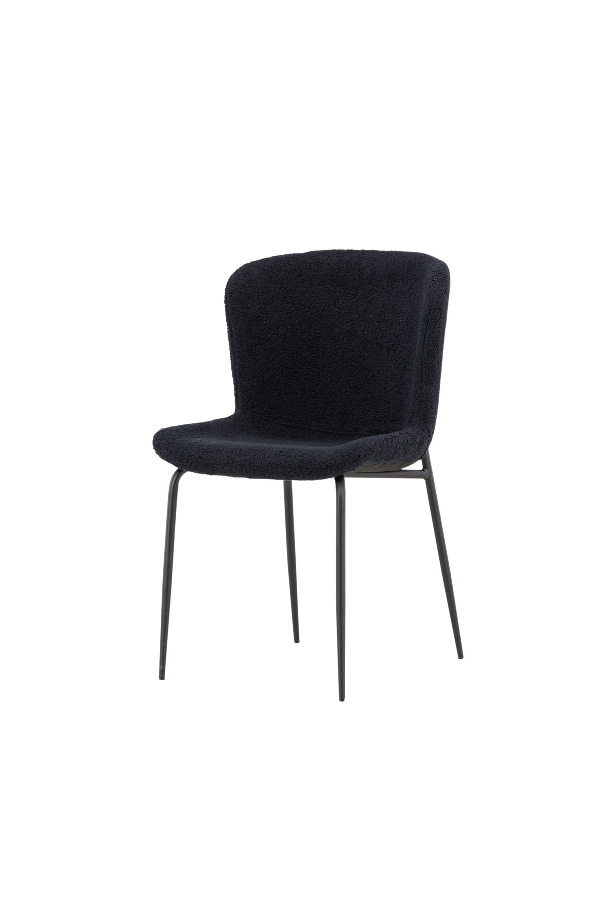 Modesto Esszimmerstuhl - schwarz/Polyester - Teddy - Essstühle - ALVAHOME