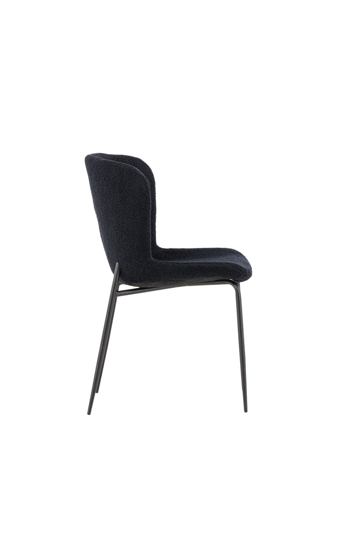 Modesto Esszimmerstuhl - schwarz/Polyester - Teddy - Essstühle - ALVAHOME