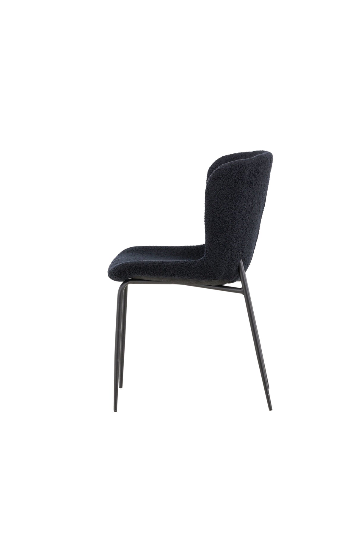 Modesto Esszimmerstuhl - schwarz/Polyester - Teddy - Essstühle - ALVAHOME