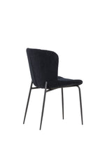Modesto Esszimmerstuhl - schwarz/Polyester - Teddy - Essstühle - ALVAHOME