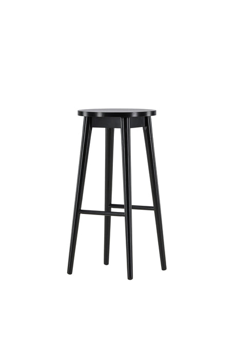 Mollösand Barhocker - schwarz/Gummiholz - Barhocker - ALVAHOME