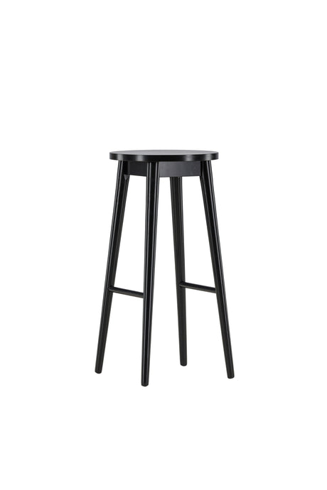 Mollösand Barhocker - schwarz/Gummiholz - Barhocker - ALVAHOME