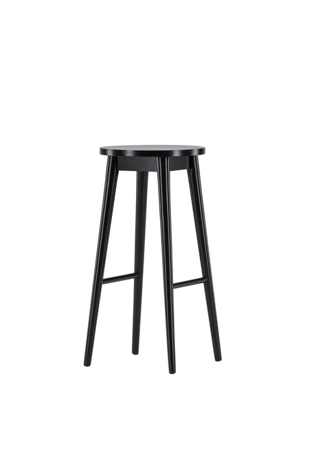 Mollösand Barhocker - schwarz/Gummiholz - Barhocker - ALVAHOME