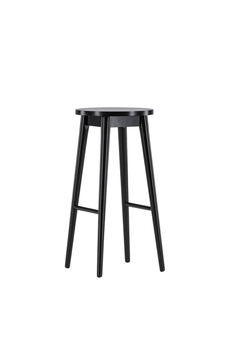 Mollösand Barhocker - schwarz/Gummiholz - Barhocker - ALVAHOME
