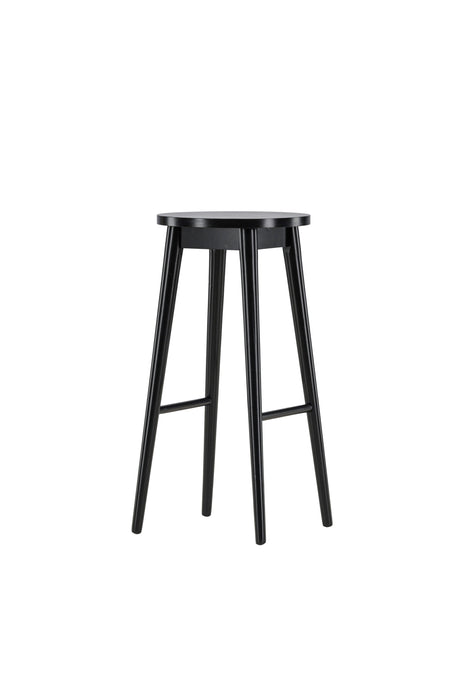 Mollösand Barhocker - schwarz/Gummiholz - Barhocker - ALVAHOME
