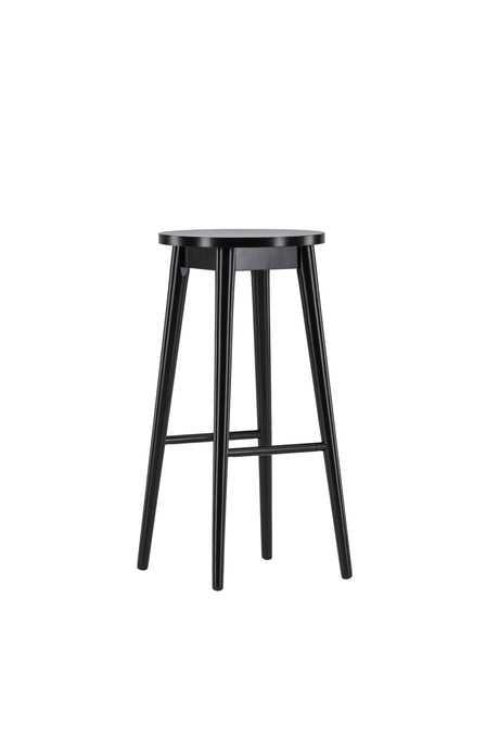 Mollösand Barhocker - schwarz/Gummiholz - Barhocker - ALVAHOME