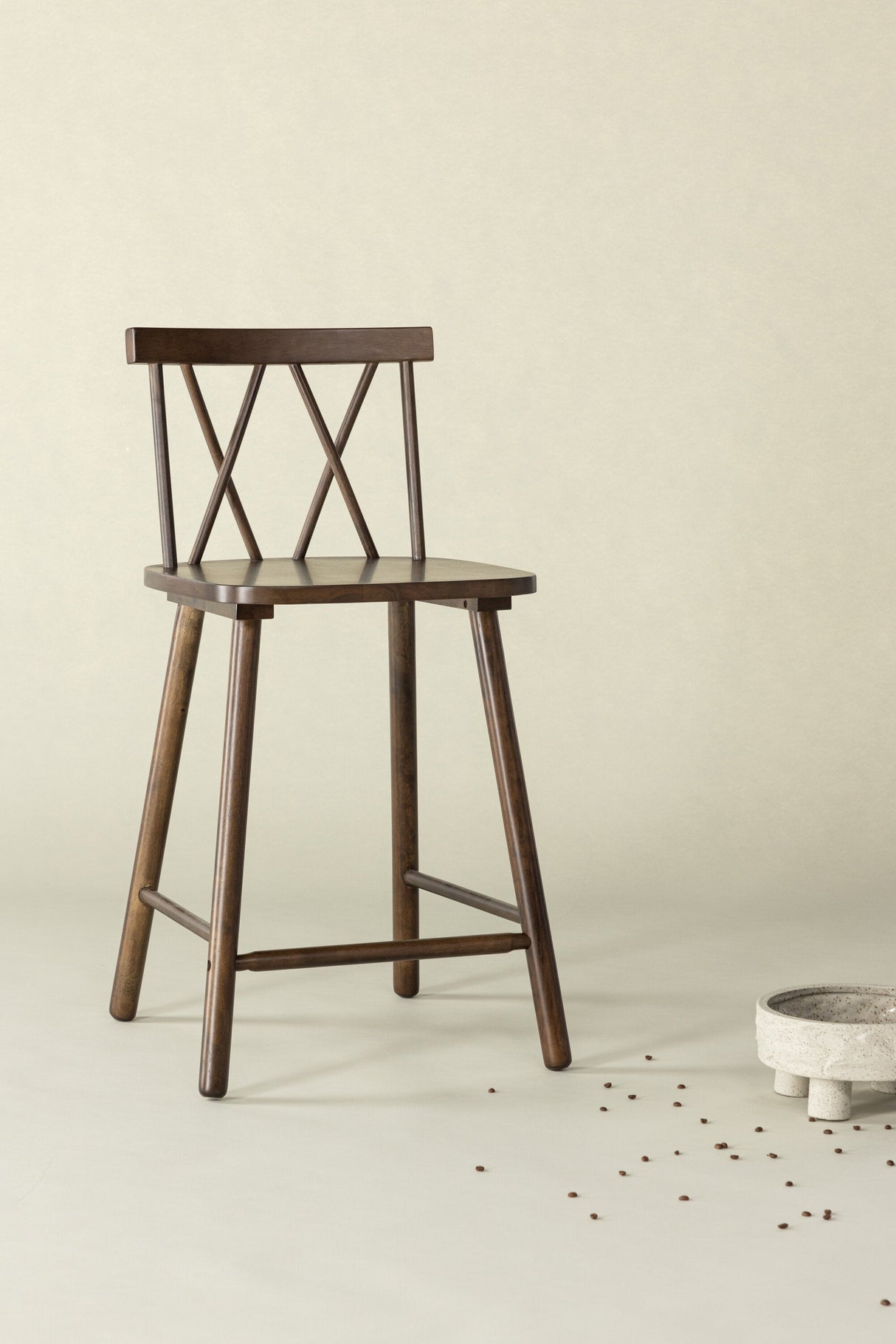 Mollöström Barhocker - mokka/Gummiholz - Barhocker - ALVAHOME