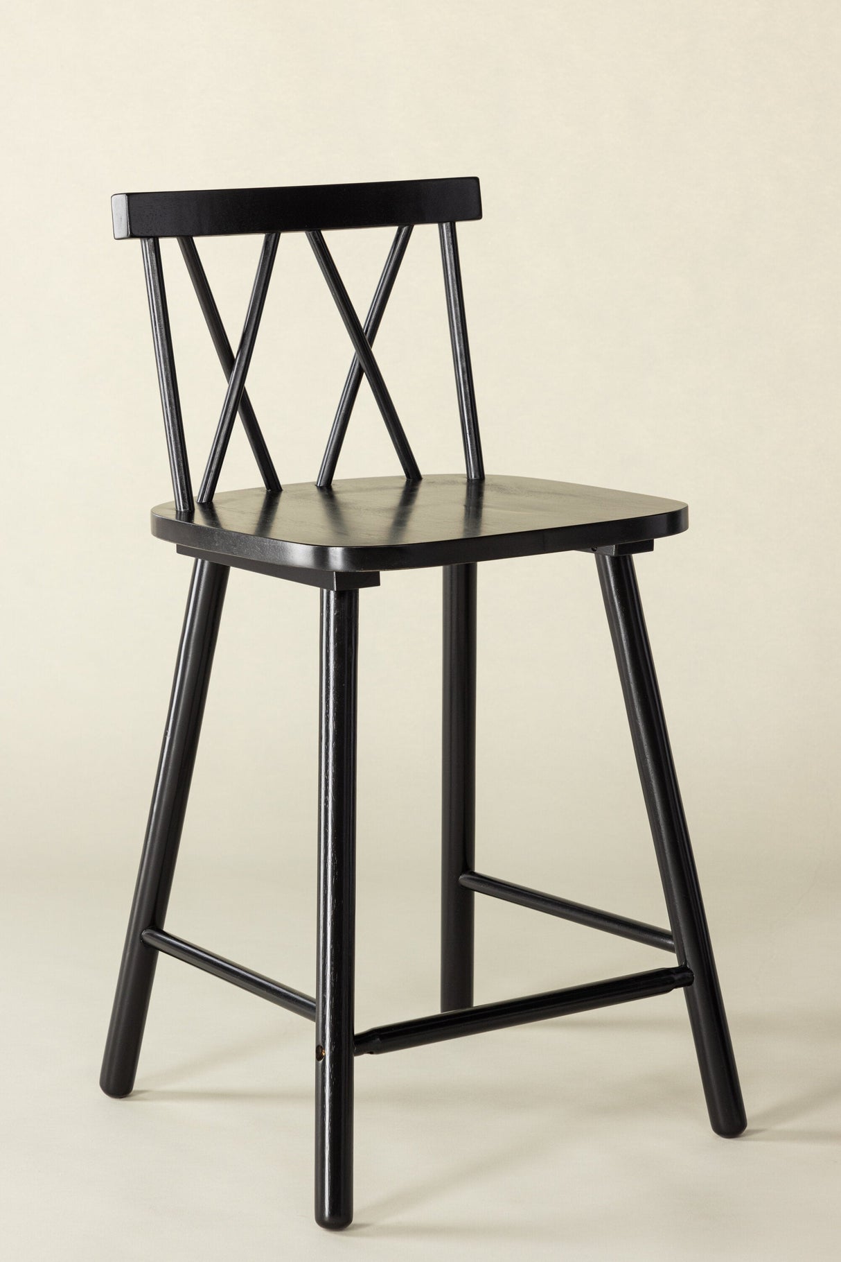 Mollöström Barhocker - schwarz/Gummiholz - Barhocker - ALVAHOME