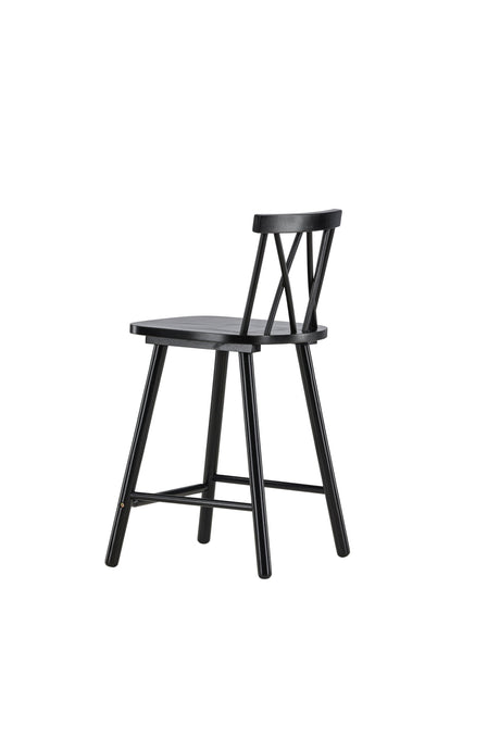 Mollöström Barhocker - schwarz/Gummiholz - Barhocker - ALVAHOME